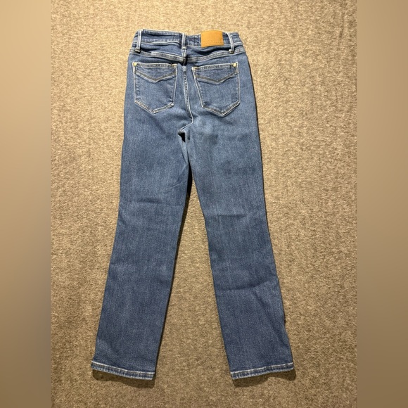 Judy Blue Tummy Control Straight Jeans womens 5/27 (inseam 28) blue High Waist - Picture 3 of 11